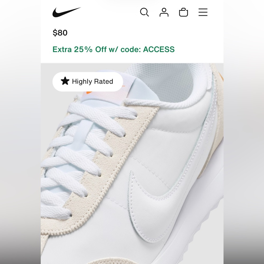 Nike Pacific woman’s White Sneakers in Box - Picture 10 of 13